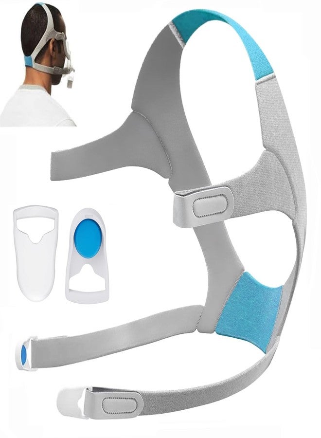 Babyfond غطاء رأس Babyfond لجهاز F20 مع مشابك، حزام رأس مريح لجهاز CPAP AirFit F20 / AirTouch F20، غطاء رأس قابل للتعديل لقناع CPAP لجهاز F20، حزام رأس للجنسين لجهاز F20 مع مشابك مغناطيسية - Image 1